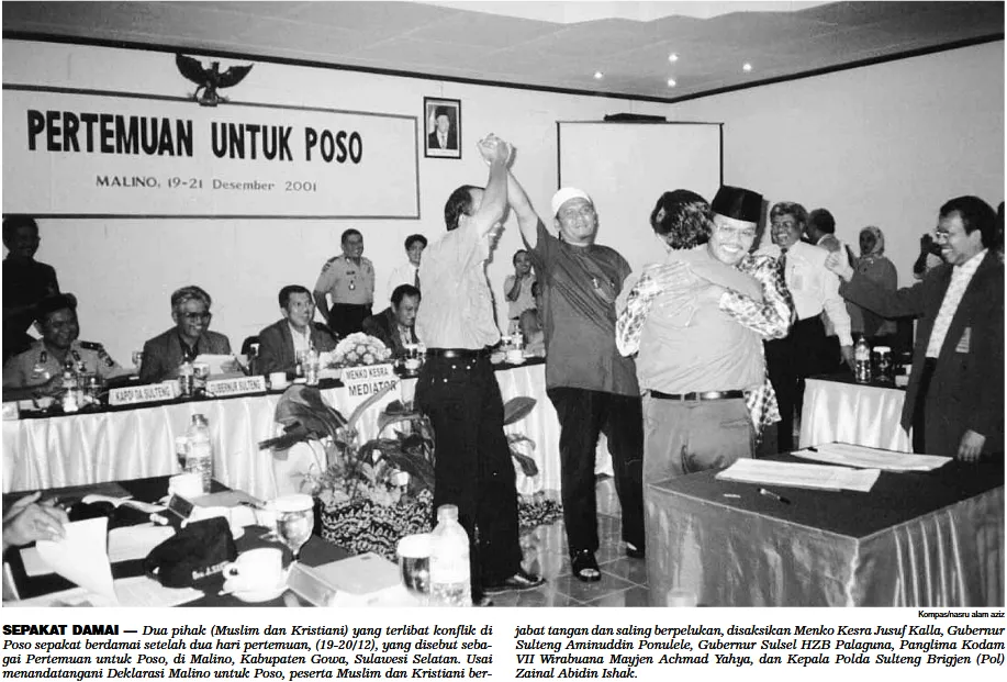 Malino Declaration. Archive: Kompas, Friday, 21 December 2001